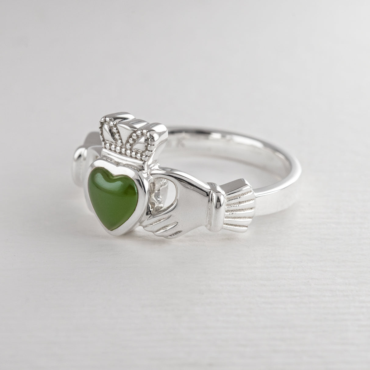 Pounamu Claddagh Ring