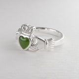 Pounamu Claddagh Ring