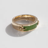 Pounamu Inlay Ring Band