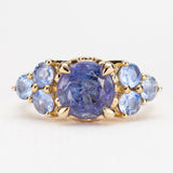 Iris Bouquet Ring in Tanzanite and Sapphire