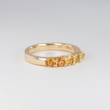 Sunshine Ombré Sapphire Heart Claw Ring