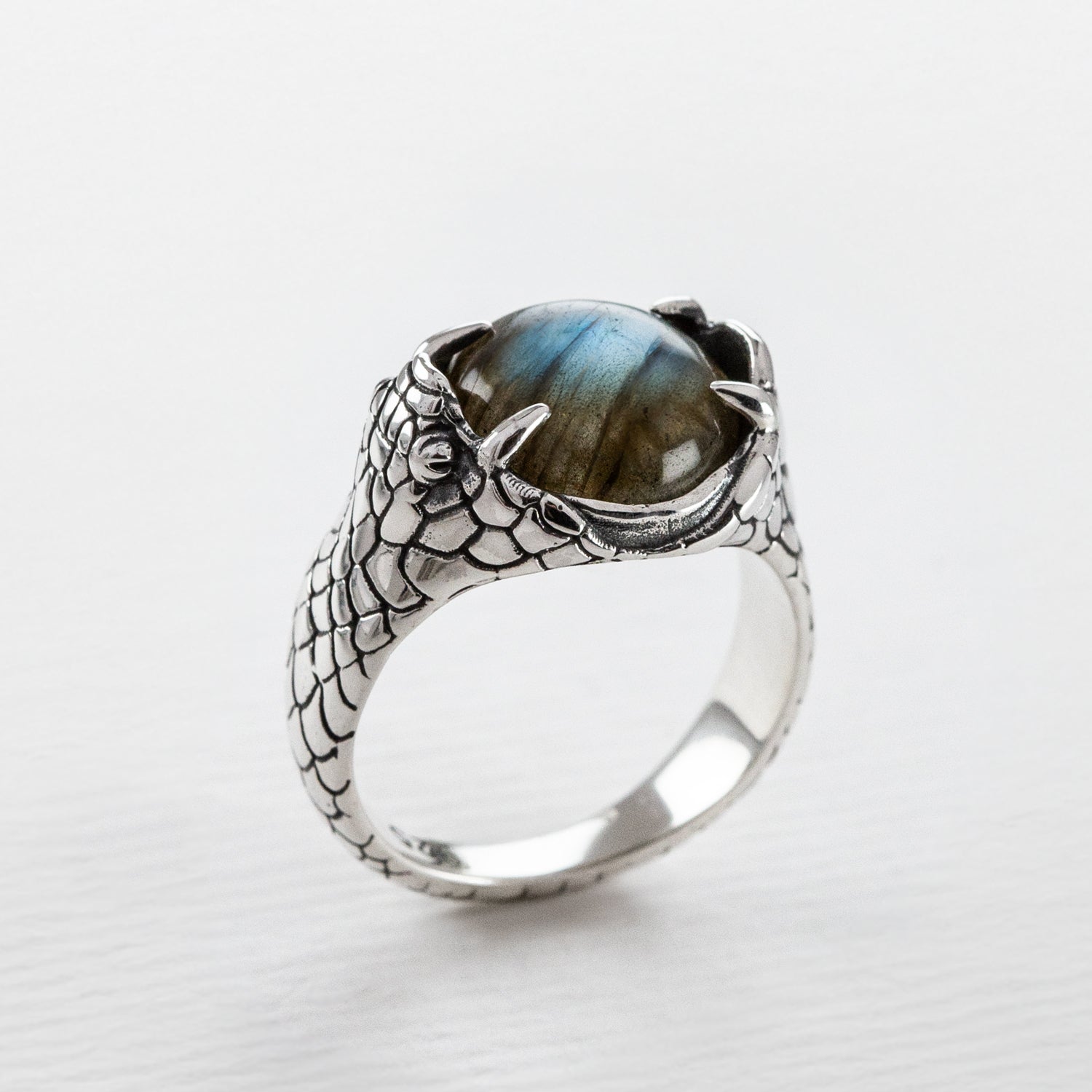 Labradorite Devour Ring in Silver – Nick Von K