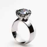 IDGAF Ring in Moissanite