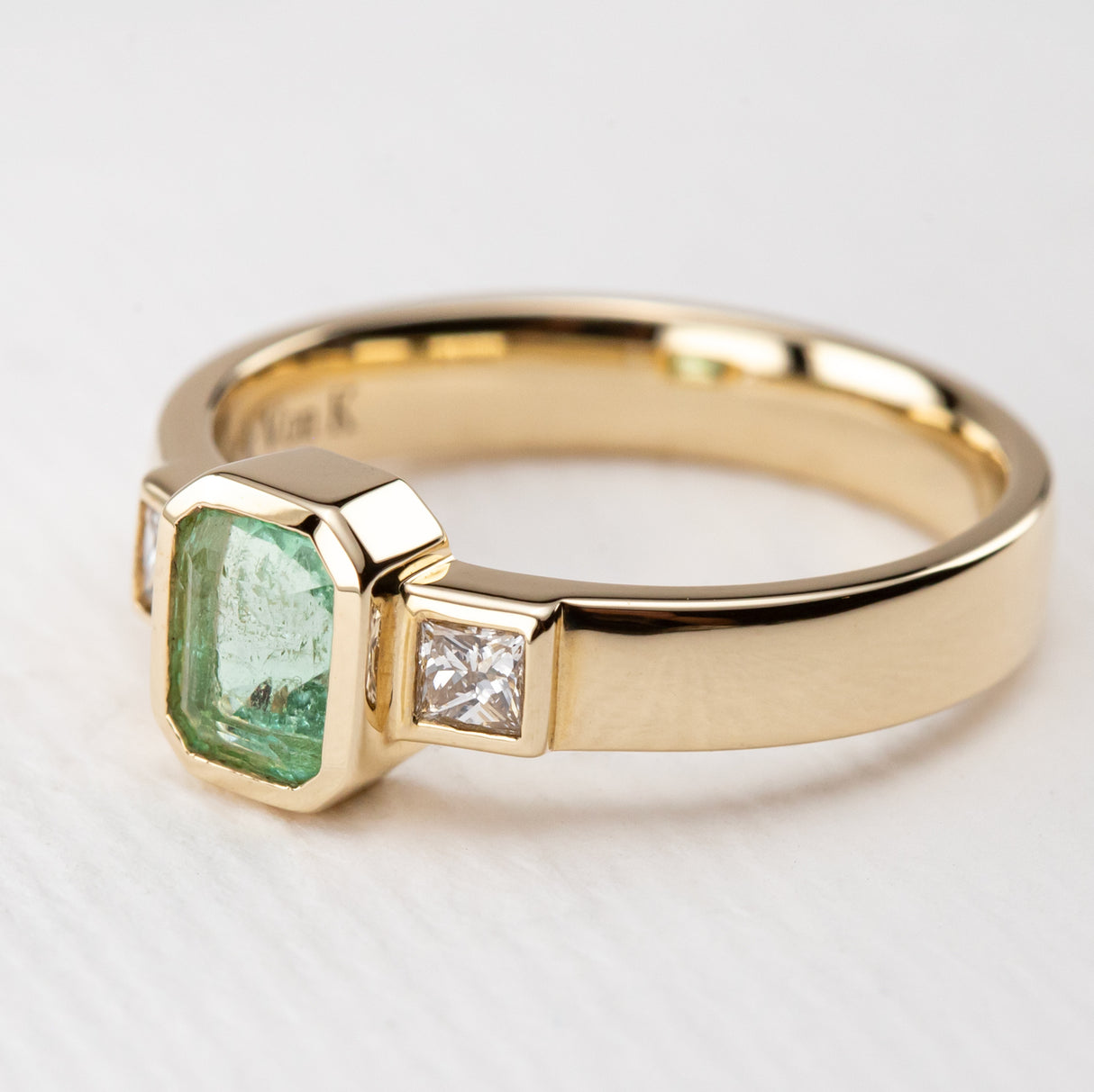 Mojito Sorbet Pastel Emerald Ring