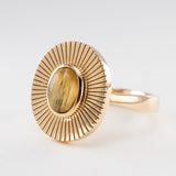 Rutile Quartz Sundial Ring