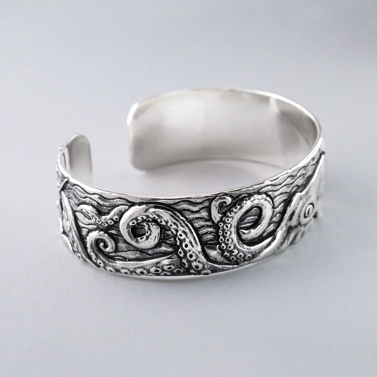 Epic Kraken Cuff in Stainless Steel