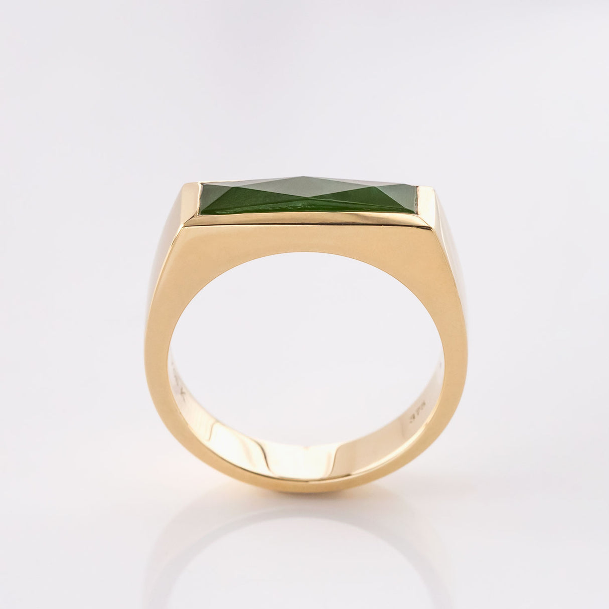 Faceted Pounamu Elemental Ring