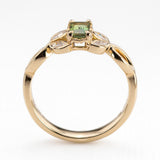 Lime Green Sapphire Nymphia Ring