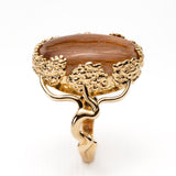 Golden Rutile Quartz Bonsai Ring