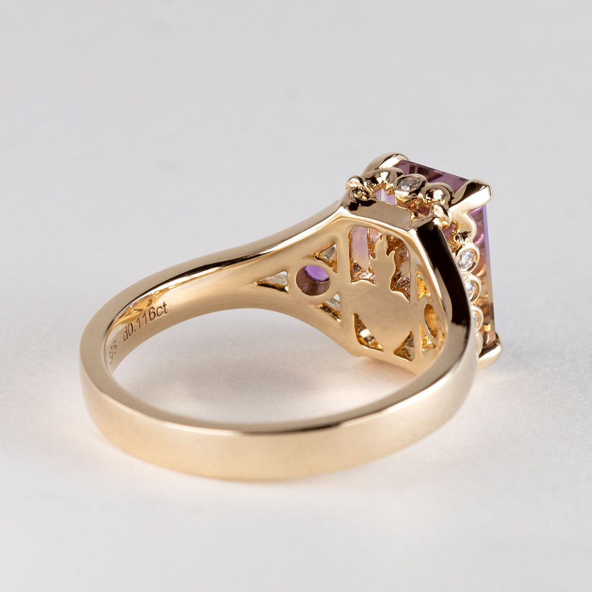 Love on Fire Ametrine Ring