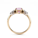 Pastel Pink Sapphire Kiss Kiss Ring