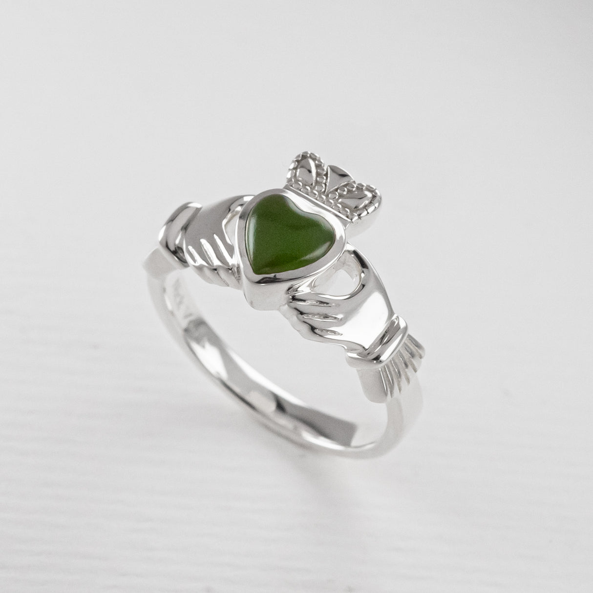 Pounamu Claddagh Ring