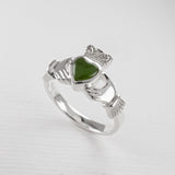 Pounamu Claddagh Ring