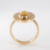Rutile Quartz Sundial Ring