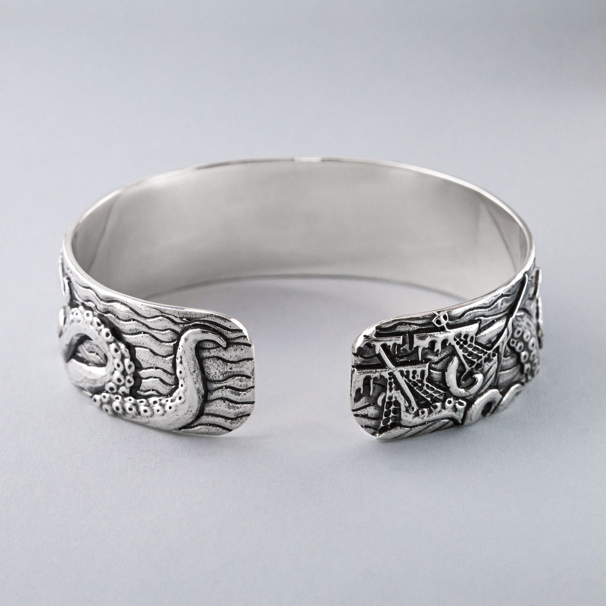 Epic Kraken Cuff in Stainless Steel