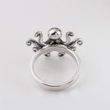 Mini Kraken Octopus ring in Sterling Silver