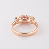 0.51 carat Pink Sapphire Double Rising Cobra ring in 9 carat Rose Gold