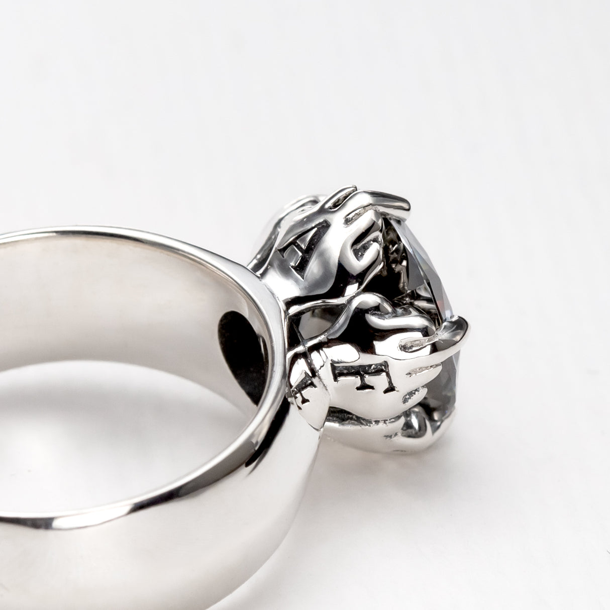 IDGAF Ring in Moissanite