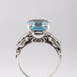 Blue Topaz Tide Pool ring in Sterling Silver