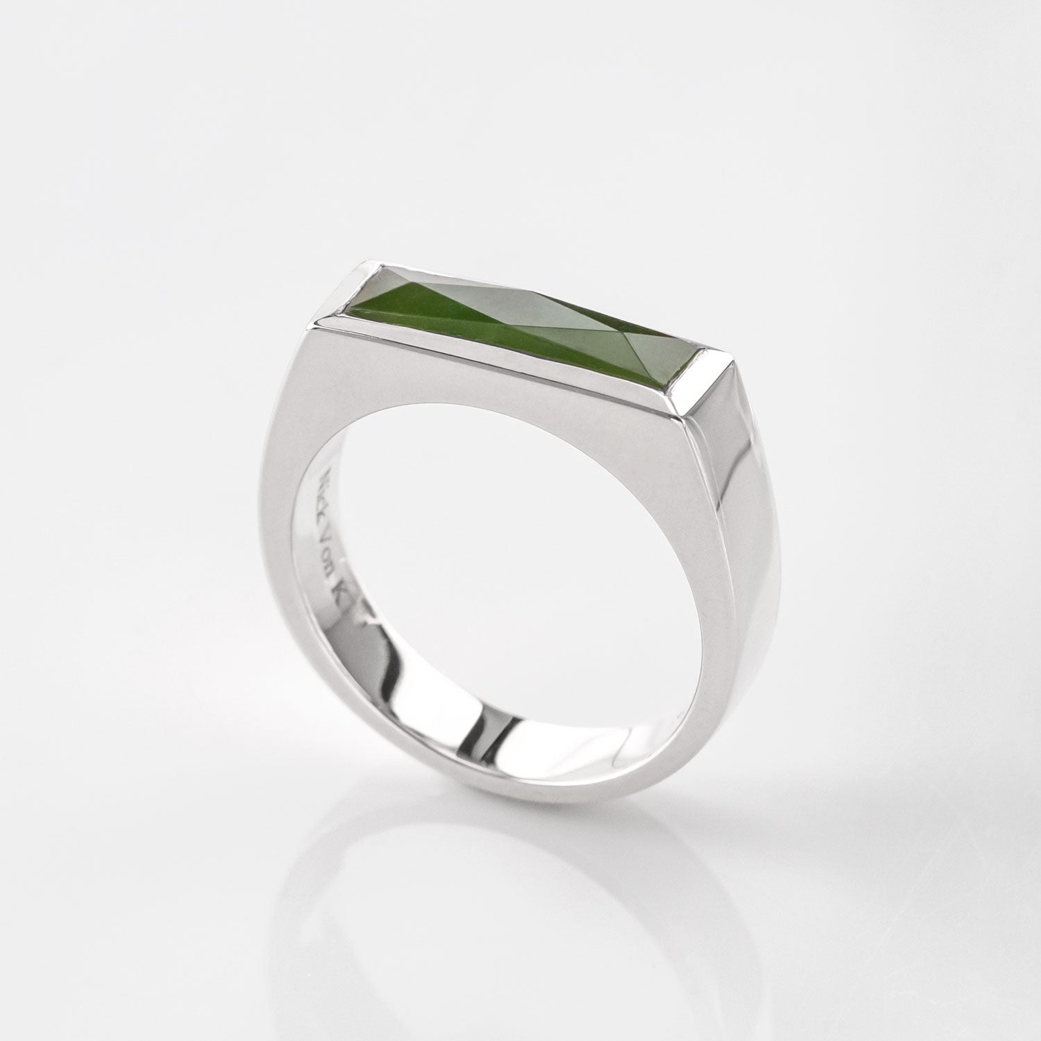 Faceted Pounamu Elemental Ring – Nick Von K