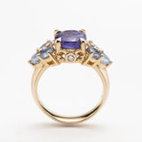 Iris Bouquet Ring in Tanzanite and Sapphire