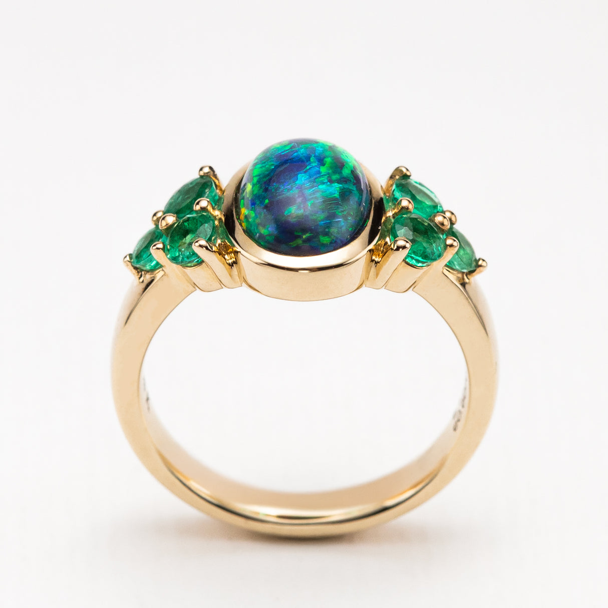 Emerald City Ring in Black Opal