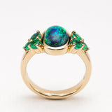 Emerald City Ring in Black Opal