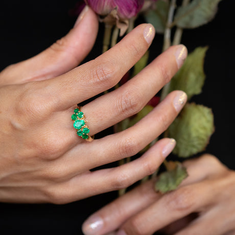 Emerald Bouquet Ring