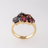 Forbidden Fruit Cluster ring in 9 carat Gold