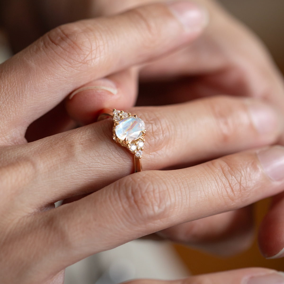Moonlit Diadem Ring in Moonstone