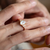 Moonlit Diadem Ring in Moonstone