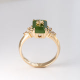 Pounamu Starlight Orchard Diamond ring in Gold or Platinum