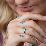 Mojito Sorbet Pastel Emerald Ring