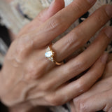 Moonlit Diadem Ring in Moonstone