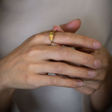 Citrus Sunset ring with Yellow Sapphires in 9 carat Gold