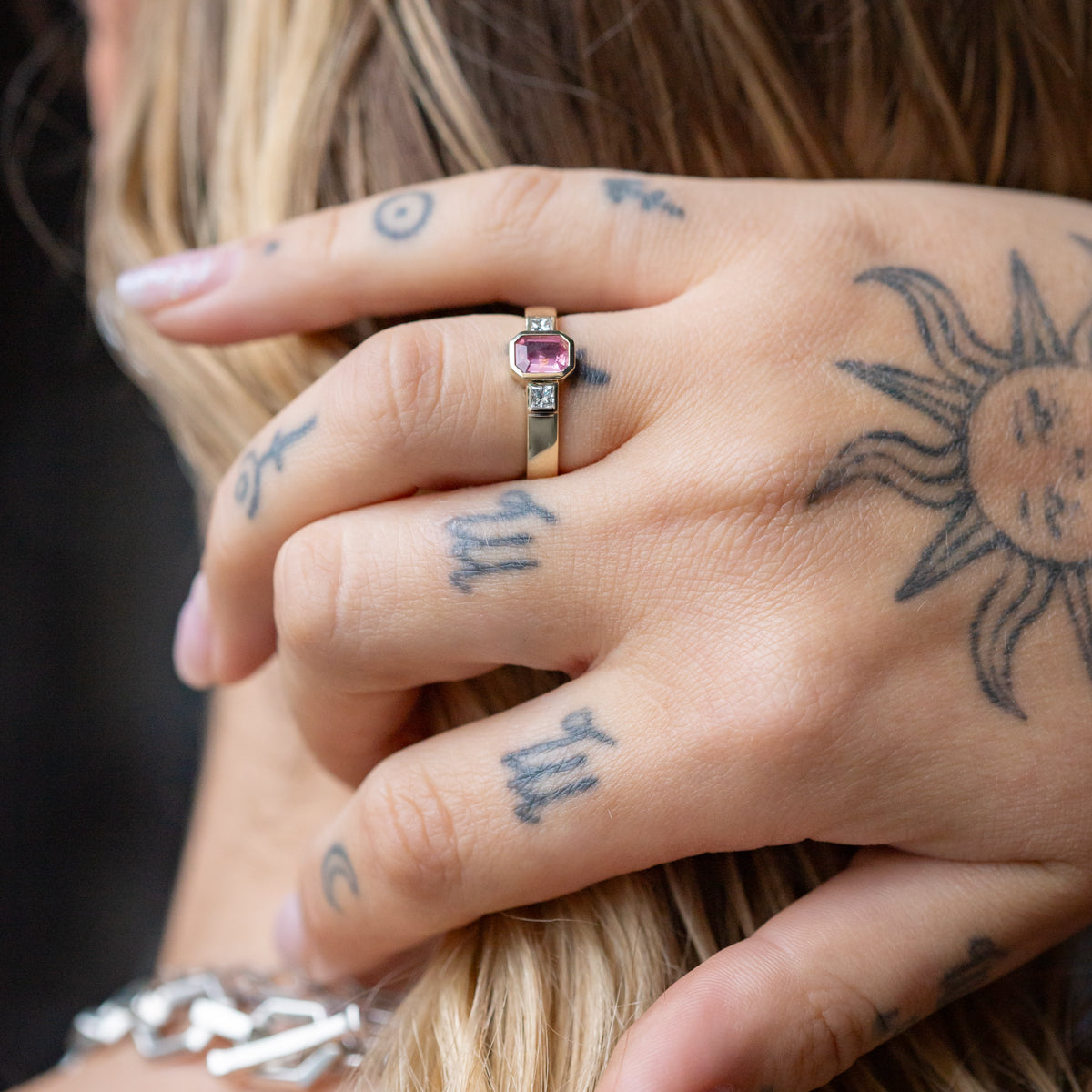 Pink Lemonade Sorbet Spinel Ring