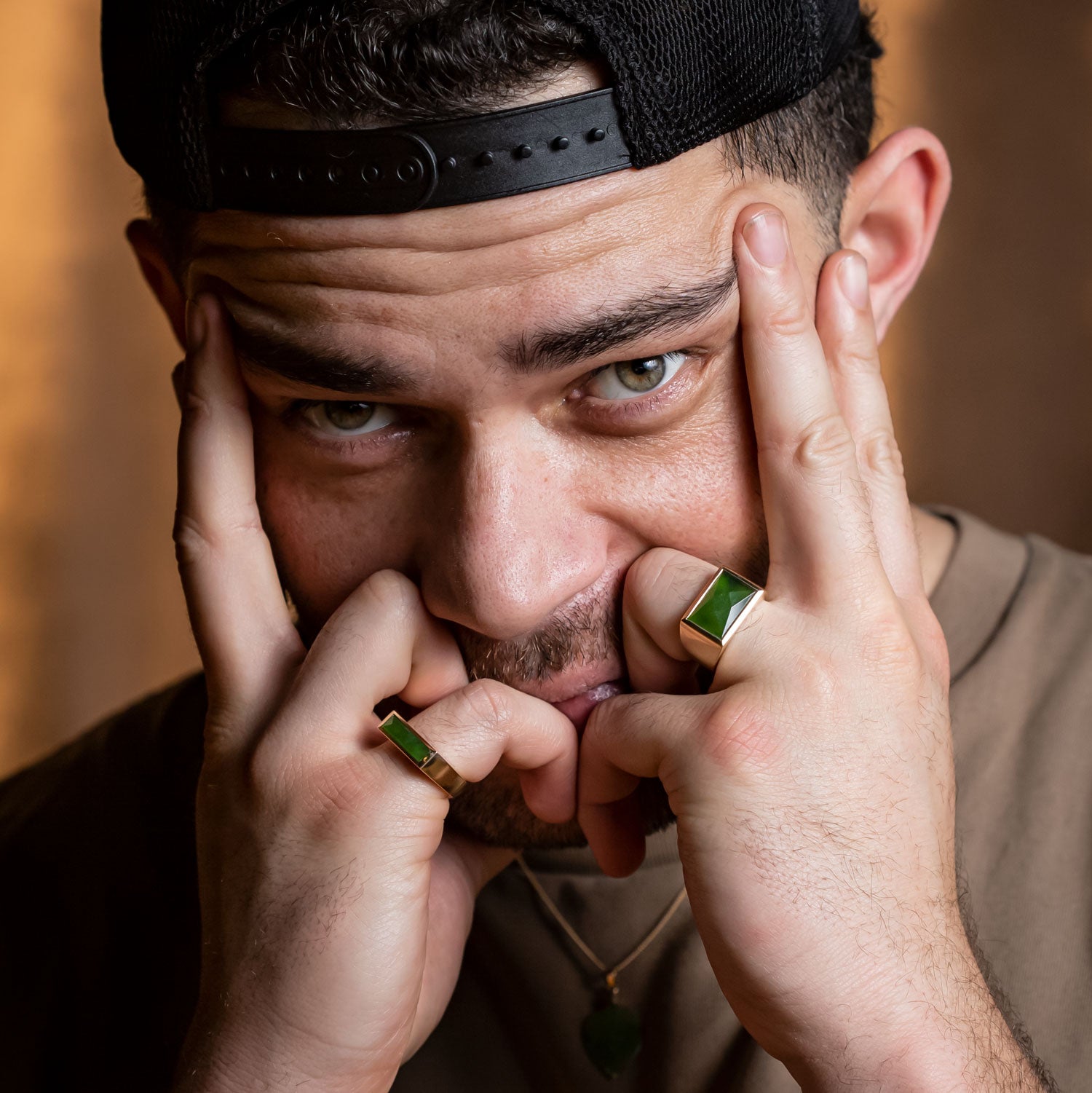 Faceted Pounamu Elemental Ring – Nick Von K