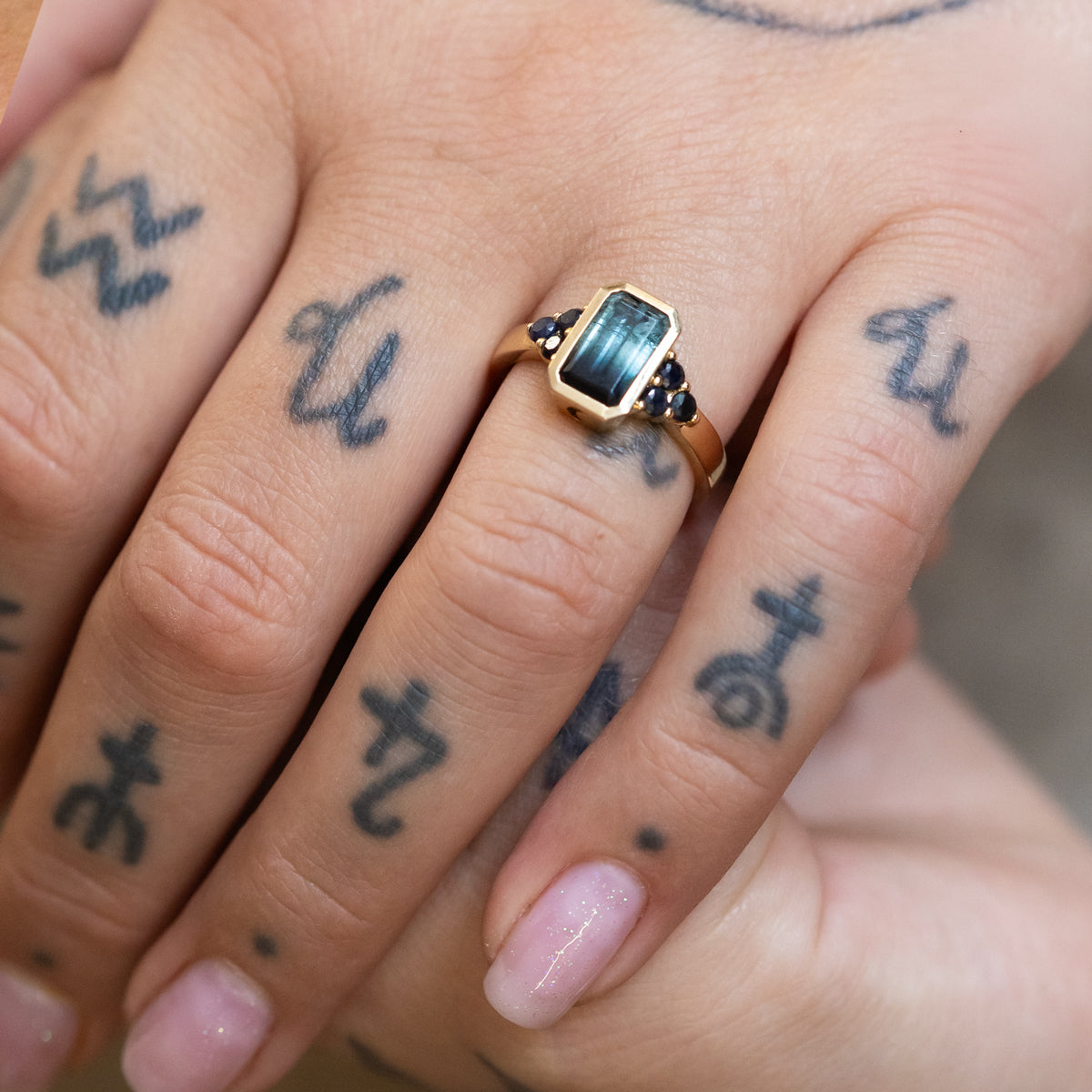 Witching Hour Tourmaline Lady of the Lake Ring