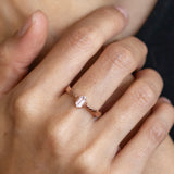 Rose Gold Morganite Dragon Claw Ring