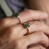Pounamu Teardrop Ring