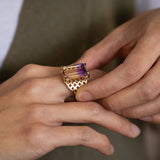 The Femme Fatale Assassin Ring with Ametrine in 9 carat Gold