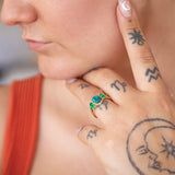 Emerald City Ring in Black Opal