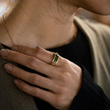 Pounamu Inlay Ring Band