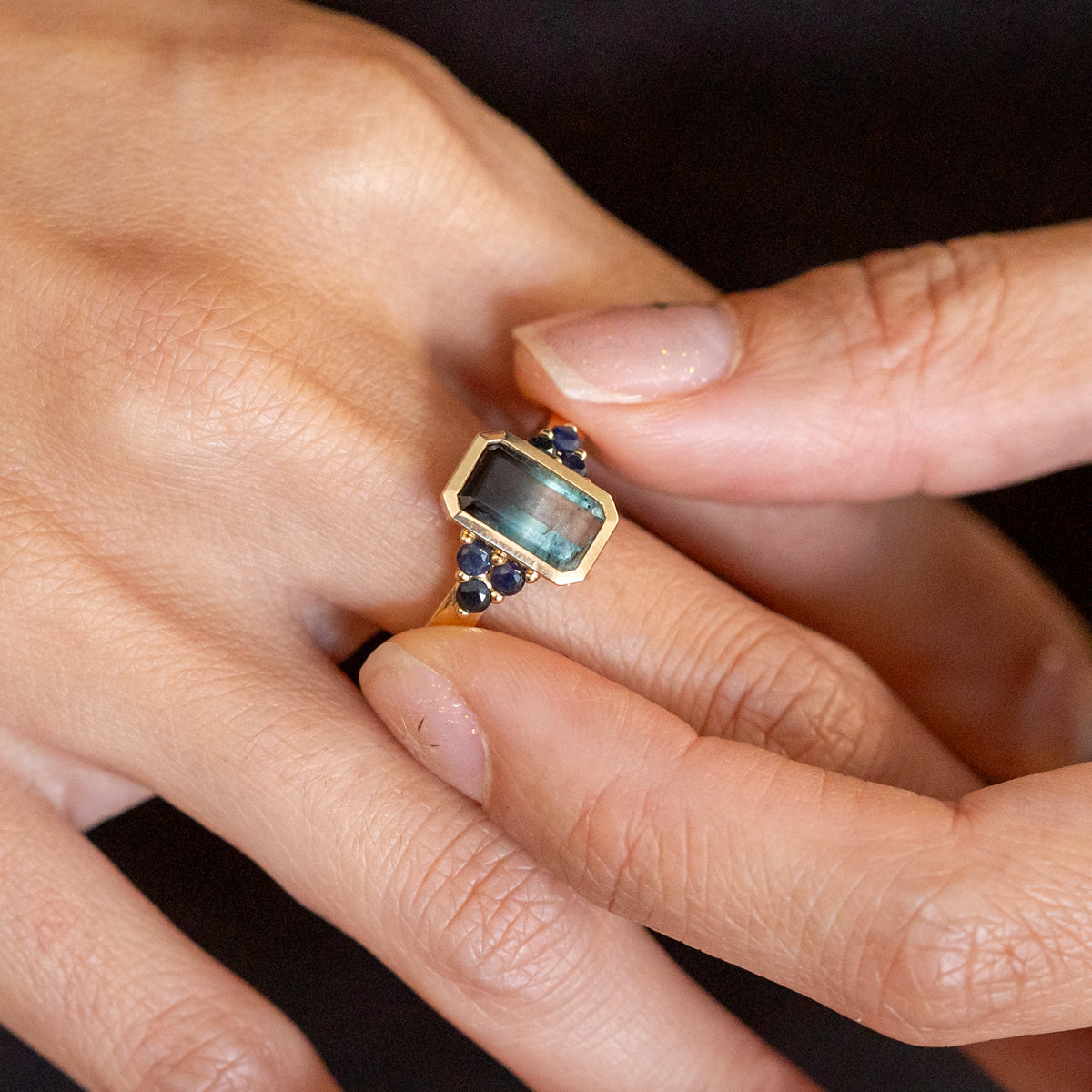 Witching Hour Tourmaline Lady of the Lake Ring