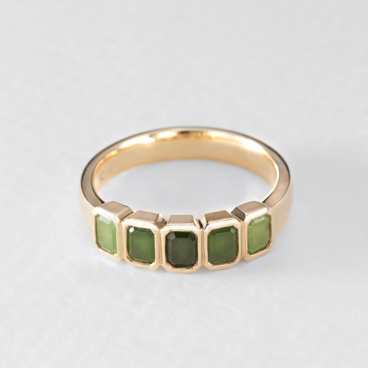 Pounamu Alpine Forest Ring