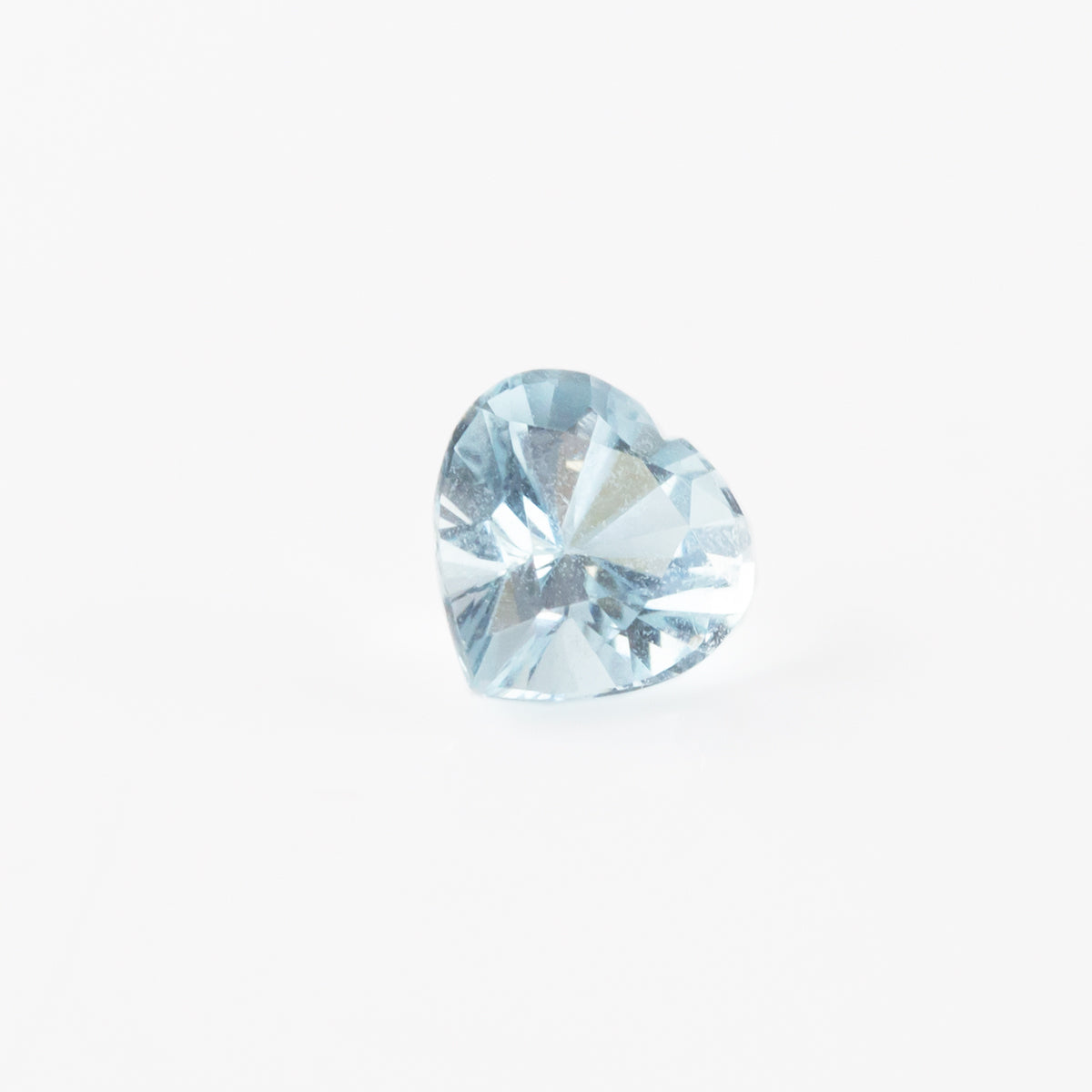 Ice Blue Aquamarine Heart 0.9 carats