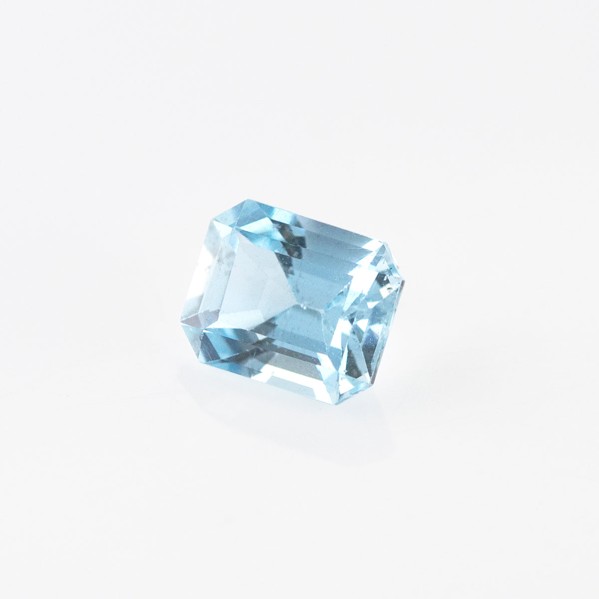 Ice Blue Aquamarine Emerald cut 1.24 carats