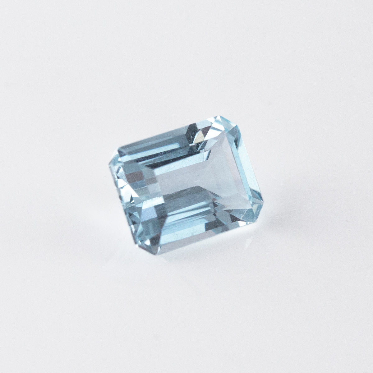 Ice Blue Aquamarine Emerald cut 1.65 carats