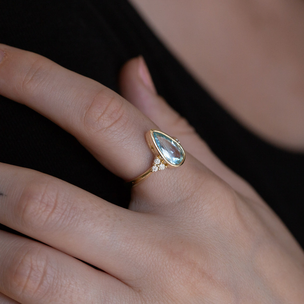 Aquamarine Athena Ring