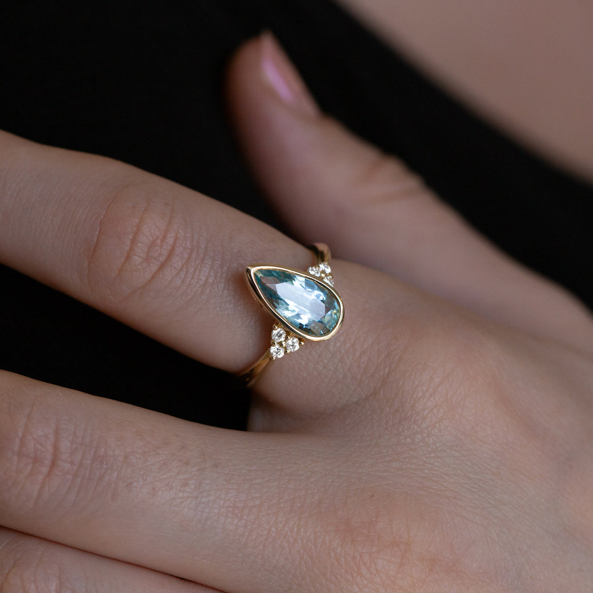 Aquamarine Athena Ring